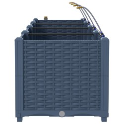 Cache-pot de jardin 4 pcs Gris 160 x 40 x 37,5 cm Plastique 523705523705