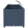 Cache-pot de jardin 4 pcs Gris 160 x 40 x 37,5 cm Plastique 523705523705