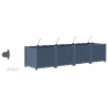 Cache-pot de jardin 4 pcs Gris 160 x 40 x 37,5 cm Plastique 523705523705
