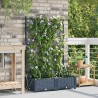 Cache-pot de jardin 2 pcs Gris 80 x 40 x 126 cm Plastique 523706523706