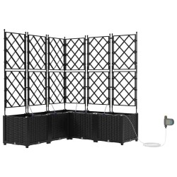 Cache-pot de jardin 5 pcs Noir Plastique 523708523708