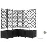 Cache-pot de jardin 5 pcs Noir Plastique 523708523708