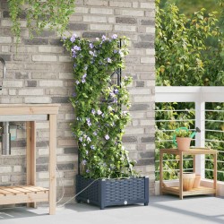 Cache-pot de jardin Gris 40 x 40 x 126 cm Plastique 523709523709
