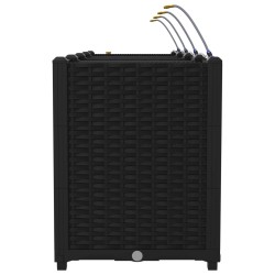 Cache-pot de jardin 4 pcs Noir 160 x 40 x 52 cm Plastique 523710523710