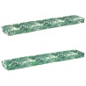 Set de coussins de palette 2 pcs Motif feuille 200 x 40 x 8 cm 523711523711