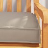 Set de coussins de palette 2 pcs Taupe 200 x 40 x 8 cm 523713523713