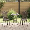 Ensemble bistro de jardin 3 pcs Bronze Aluminium 523714523714
