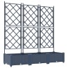 Cache-pot de jardin 3 pcs Gris 120 x 40 x 125,5 cm Plastique 523716523716