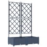Cache-pot de jardin 2 pcs Gris 80 x 40 x 125,5 cm Plastique 523717523717