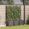 Cache-pot de jardin 3 pcs Marron Plastique 523723523723