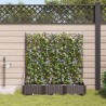 Cache-pot de jardin 3 pcs Marron Plastique 523724523724