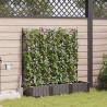 Cache-pot de jardin 3 pcs Marron Plastique 523724523724