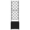 Cache-pot de jardin Noir 40 x 40 x 143 cm Plastique 523727523727