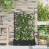 Cache-pot de jardin 2 pcs Noir 80 x 40 x 125,5 cm Plastique 523728523728