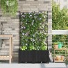 Cache-pot de jardin 2 pcs Noir 80 x 40 x 143 cm Plastique 523729523729
