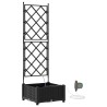 Cache-pot de jardin Noir 40 x 40 x 126 cm Plastique 523730523730