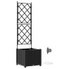 Cache-pot de jardin Noir 40 x 40 x 142 cm Plastique 523731523731