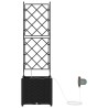 Cache-pot de jardin Noir 40 x 40 x 142 cm Plastique 523731523731