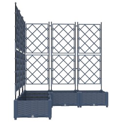 Cache-pot de jardin 5 pcs Gris 120 x 120 x 125,5 cm Plastique 523733523733