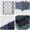 Cache-pot de jardin 5 pcs Gris 120 x 120 x 125,5 cm Plastique 523733523733