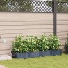 Cache-pot de jardin 4 pcs Gris 160 x 40 x 22 cm Plastique 523735523735