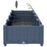 Cache-pot de jardin 4 pcs Gris 160 x 40 x 22 cm Plastique 523735523735