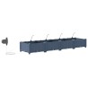 Cache-pot de jardin 4 pcs Gris 160 x 40 x 22 cm Plastique 523735523735