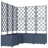 Cache-pot de jardin 5 pcs Gris 120 x 120 x 143 cm Plastique 523736523736