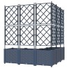 Cache-pot de jardin 5 pcs Gris 120 x 120 x 143 cm Plastique 523736523736