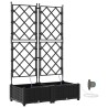 Cache-pot de jardin 2 pcs Noir Plastique 523739523739