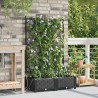 Cache-pot de jardin 2 pcs Noir Plastique 523739523739