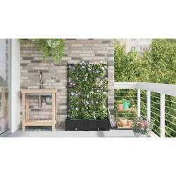 Cache-pot de jardin 2 pcs Noir Plastique 523739523739