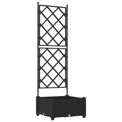Cache-pot de jardin Noir 40 x 40 x 125,5 cm Plastique 523741523741