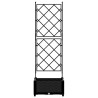 Cache-pot de jardin Noir 40 x 40 x 125,5 cm Plastique 523741523741