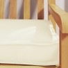 Coussin de palette Crème 180 x 40 x 8 cm Tissu Oxford 523745523745