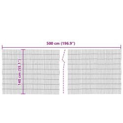 Clôture de jardin Naturel 500 x 140 cm Roseau 523746523746