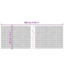 Clôture de jardin Naturel 300 x 180 cm Roseau 523749523749