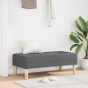 banc avec coussin Gris foncé 113 x 57 x 39 cm tissu 523750523750