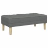 banc avec coussin Gris foncé 113 x 57 x 39 cm tissu 523750523750