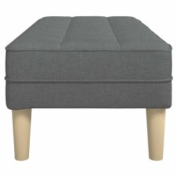 banc avec coussin Gris foncé 113 x 57 x 39 cm tissu 523750523750