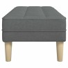banc avec coussin Gris foncé 113 x 57 x 39 cm tissu 523750523750