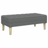 banc avec coussin Gris foncé 113 x 57 x 39 cm tissu 523750523750