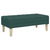 banc avec coussin Vert foncé 113 x 57 x 39 cm tissu 523751523751