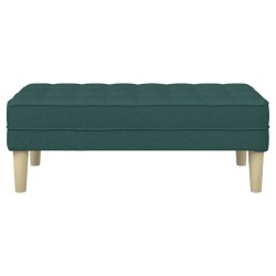 banc avec coussin Vert foncé 113 x 57 x 39 cm tissu 523751523751