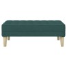 banc avec coussin Vert foncé 113 x 57 x 39 cm tissu 523751523751