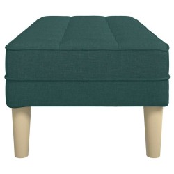 banc avec coussin Vert foncé 113 x 57 x 39 cm tissu 523751523751