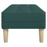 banc avec coussin Vert foncé 113 x 57 x 39 cm tissu 523751523751