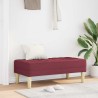 banc avec coussin Bordeaux 113 x 57 x 39 cm tissu 523752523752