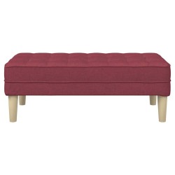banc avec coussin Bordeaux 113 x 57 x 39 cm tissu 523752523752
