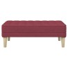 banc avec coussin Bordeaux 113 x 57 x 39 cm tissu 523752523752
